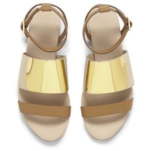 See by Chloe Gold Plated Sandals